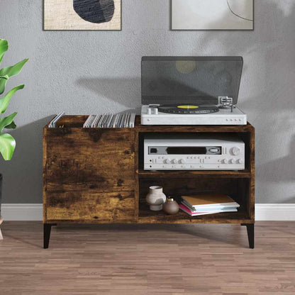vidaXL Plattenschrank Räuchereiche 84,5x38x48 cm Holzwerkstoff