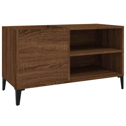 vidaXL Plattenschrank Braun Eichen-Optik 84,5x38x48 cm Holzwerkstoff