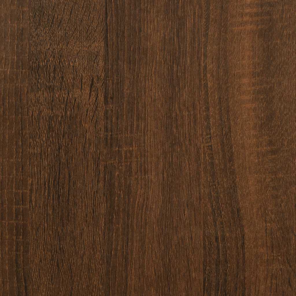 vidaXL Plattenschrank Braun Eichen-Optik 84,5x38x48 cm Holzwerkstoff
