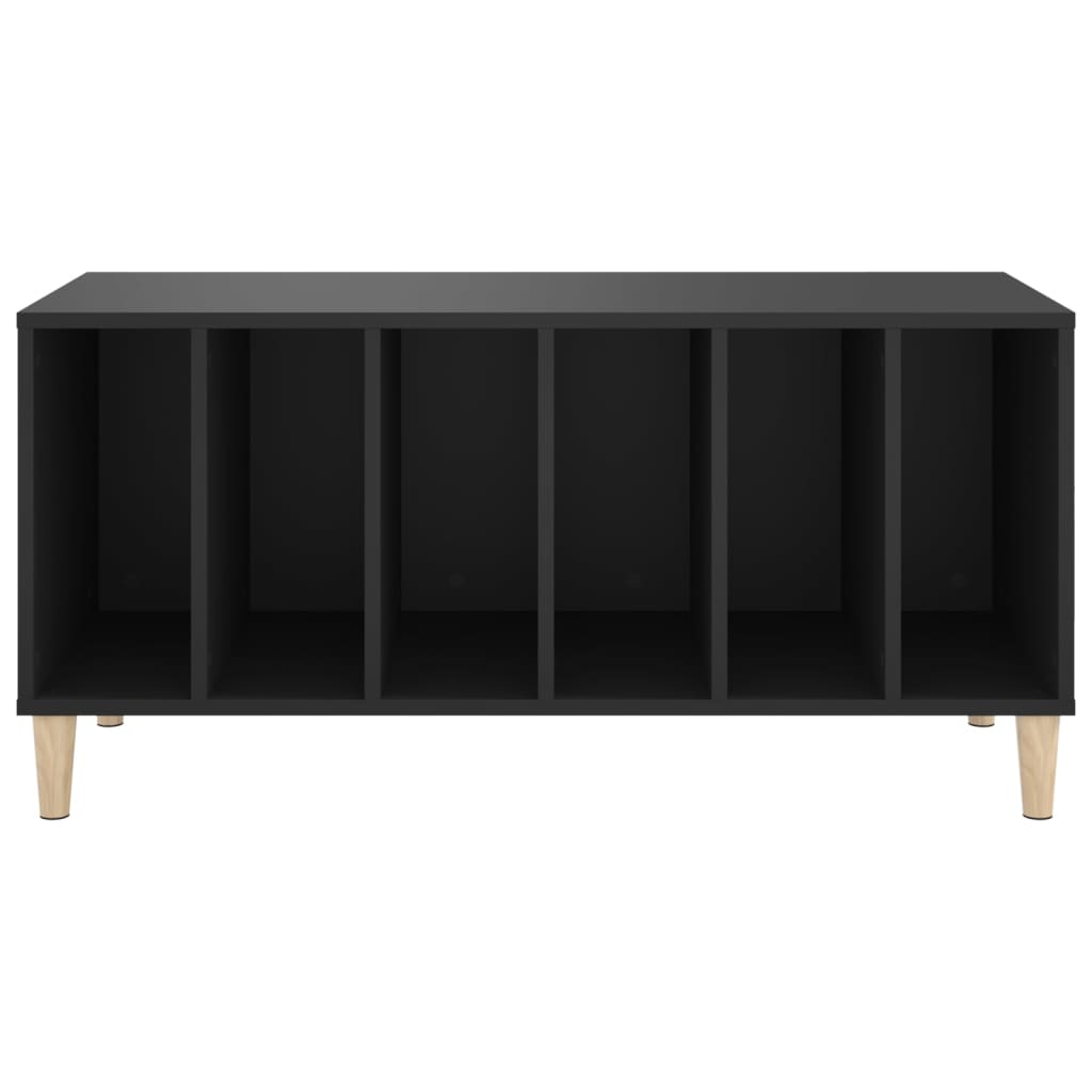 vidaXL Plattenschrank Schwarz 100x38x48 cm Holzwerkstoff