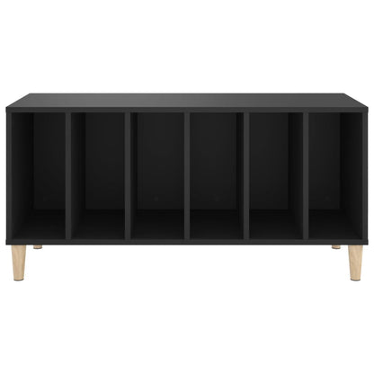 vidaXL Plattenschrank Schwarz 100x38x48 cm Holzwerkstoff