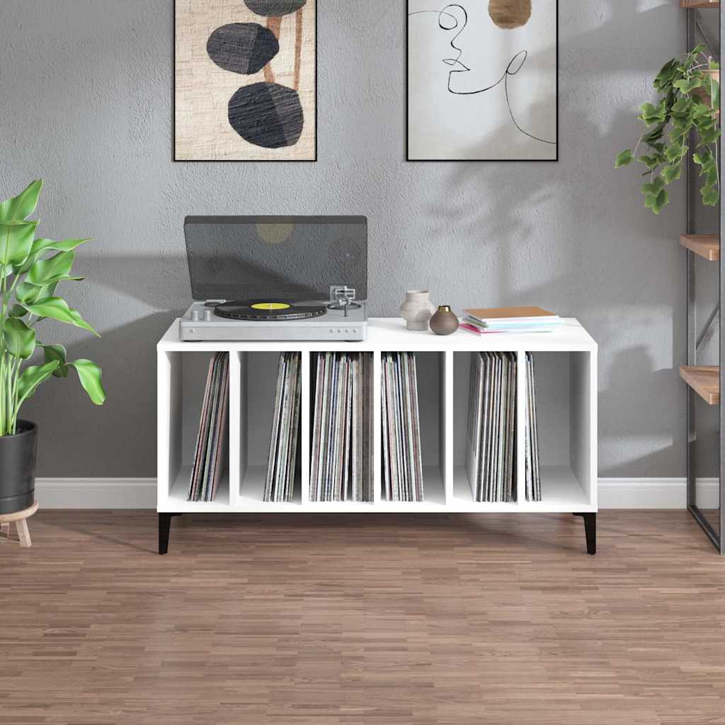 vidaXL Plattenschrank Weiß 100x38x48 cm Holzwerkstoff