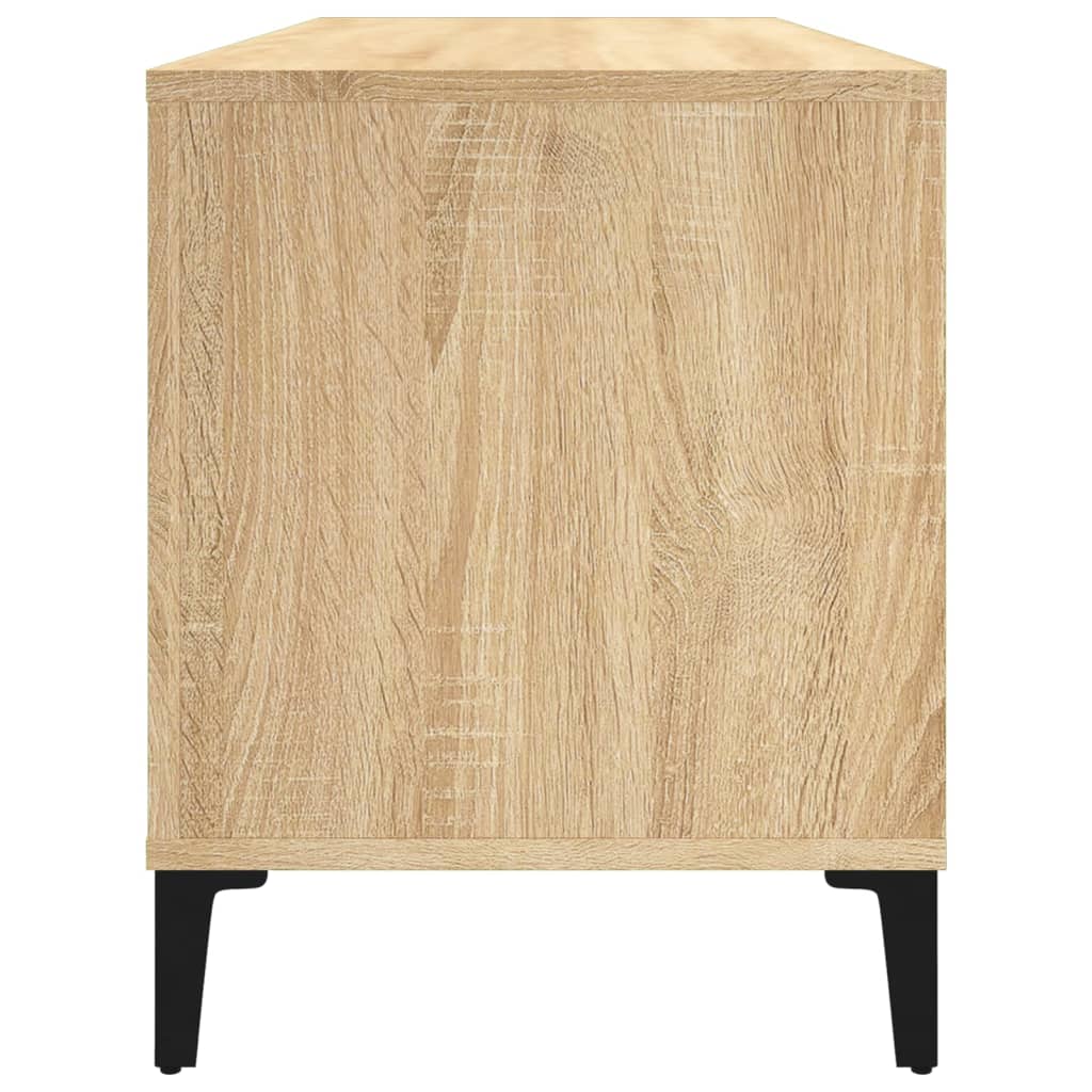 vidaXL Plattenschrank Sonoma-Eiche 100x38x48 cm Holzwerkstoff