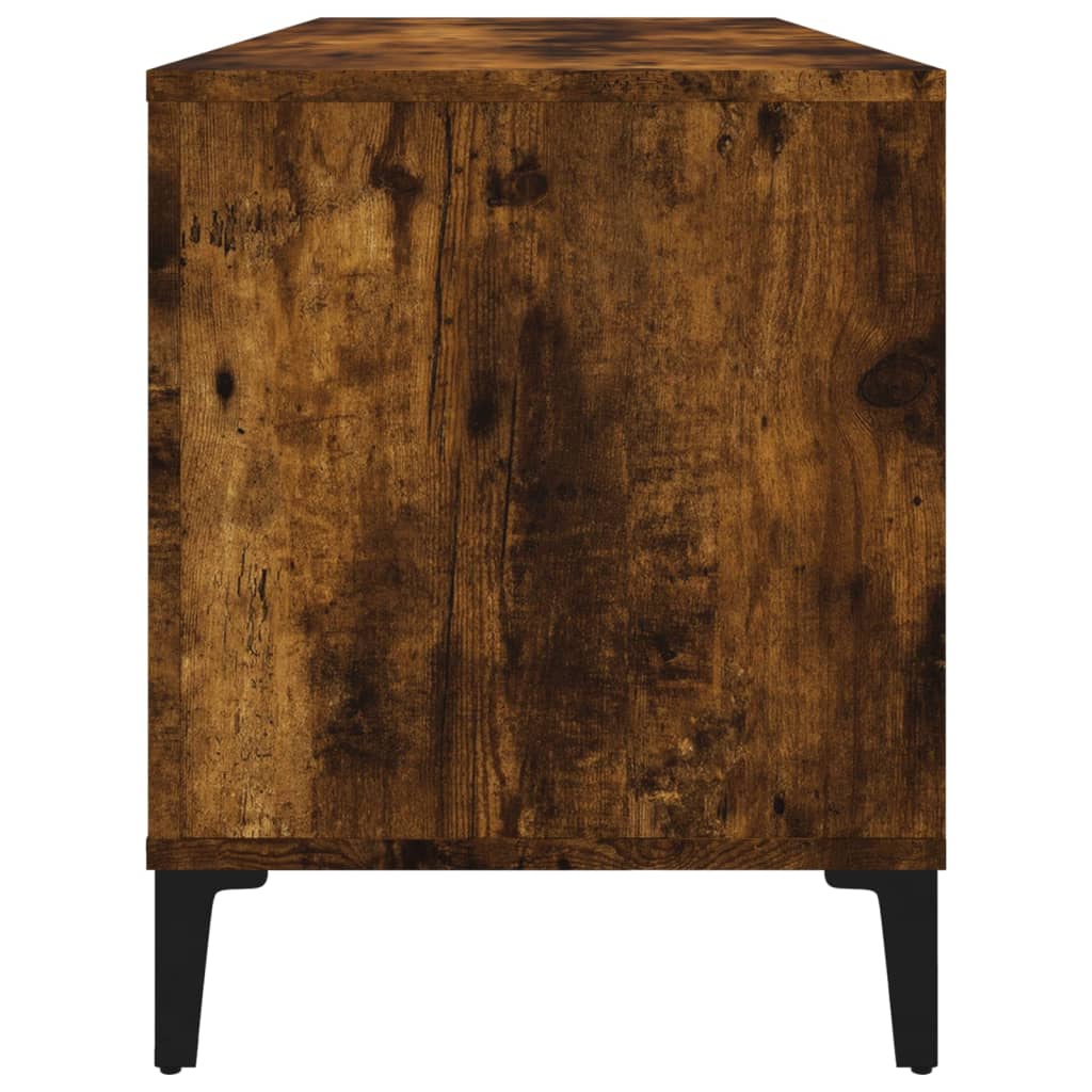 vidaXL Plattenschrank Räuchereiche 100x38x48 cm Holzwerkstoff