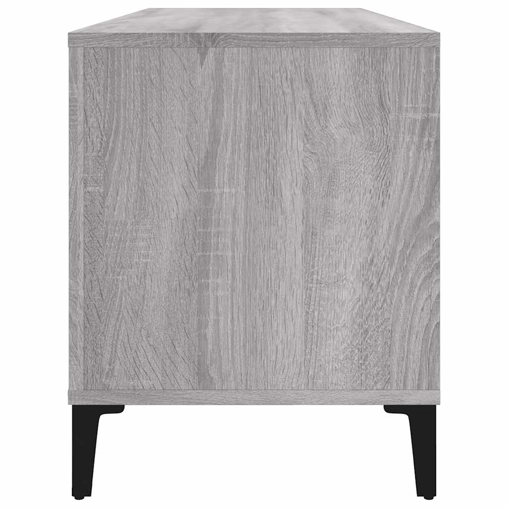 vidaXL Plattenschrank Grau Sonoma 100x38x48 cm Holzwerkstoff