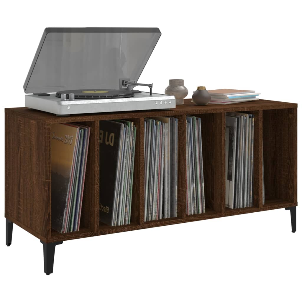 vidaXL Plattenschrank Braun Eichen-Optik 100x38x48 cm Holzwerkstoff