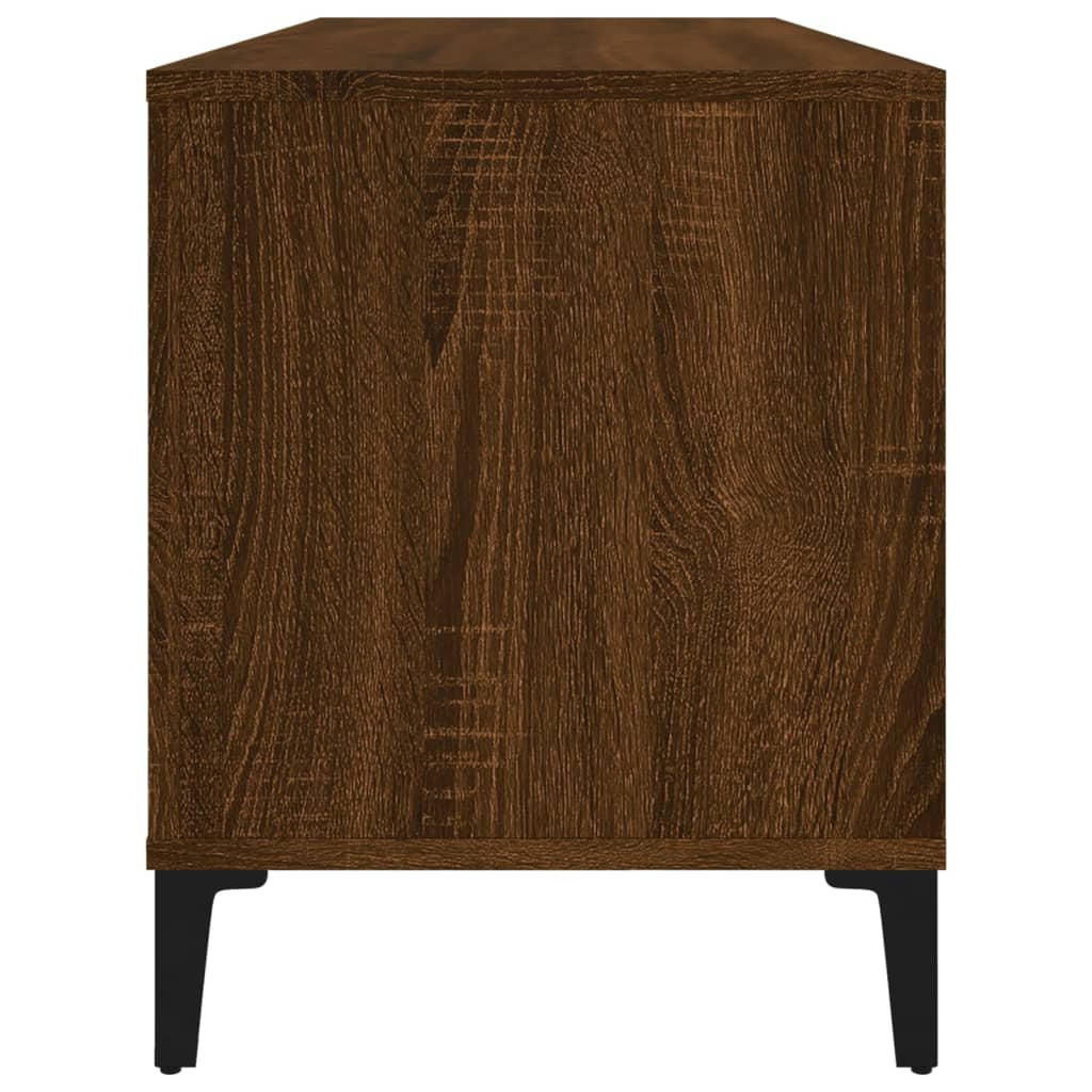 vidaXL Plattenschrank Braun Eichen-Optik 100x38x48 cm Holzwerkstoff