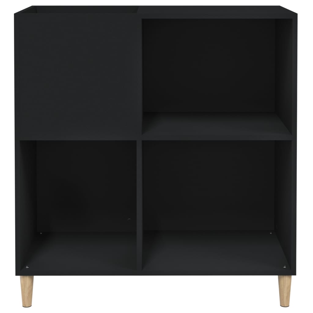 vidaXL Plattenschrank Schwarz 84,5x38x89 cm Holzwerkstoff
