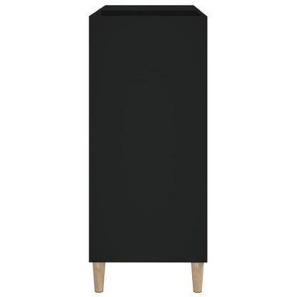 vidaXL Plattenschrank Schwarz 84,5x38x89 cm Holzwerkstoff