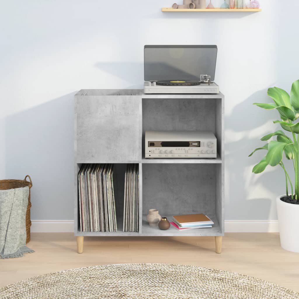 vidaXL Plattenschrank Betongrau 84,5x38x89 cm Holzwerkstoff