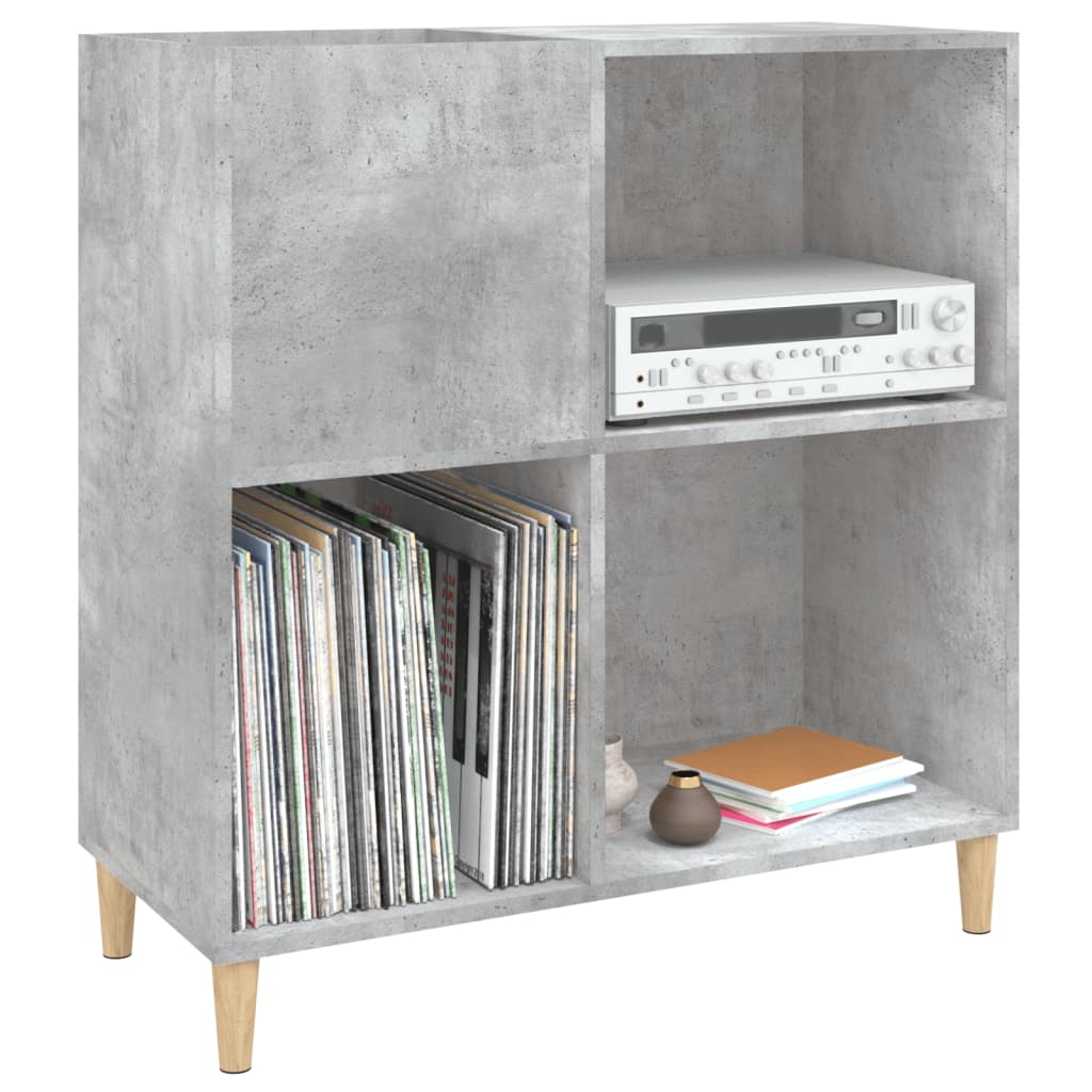 vidaXL Plattenschrank Betongrau 84,5x38x89 cm Holzwerkstoff