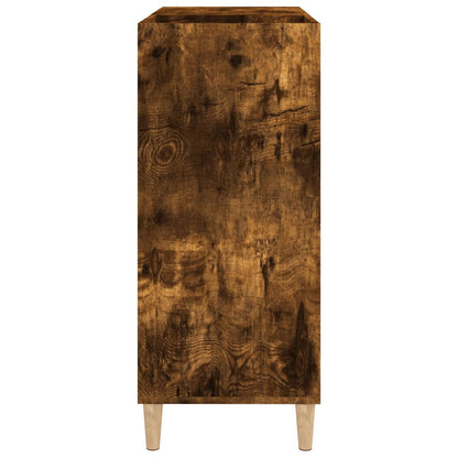 vidaXL Plattenschrank Räuchereiche 84,5x38x89 cm Holzwerkstoff