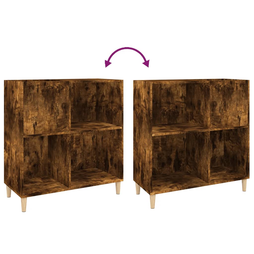 vidaXL Plattenschrank Räuchereiche 84,5x38x89 cm Holzwerkstoff
