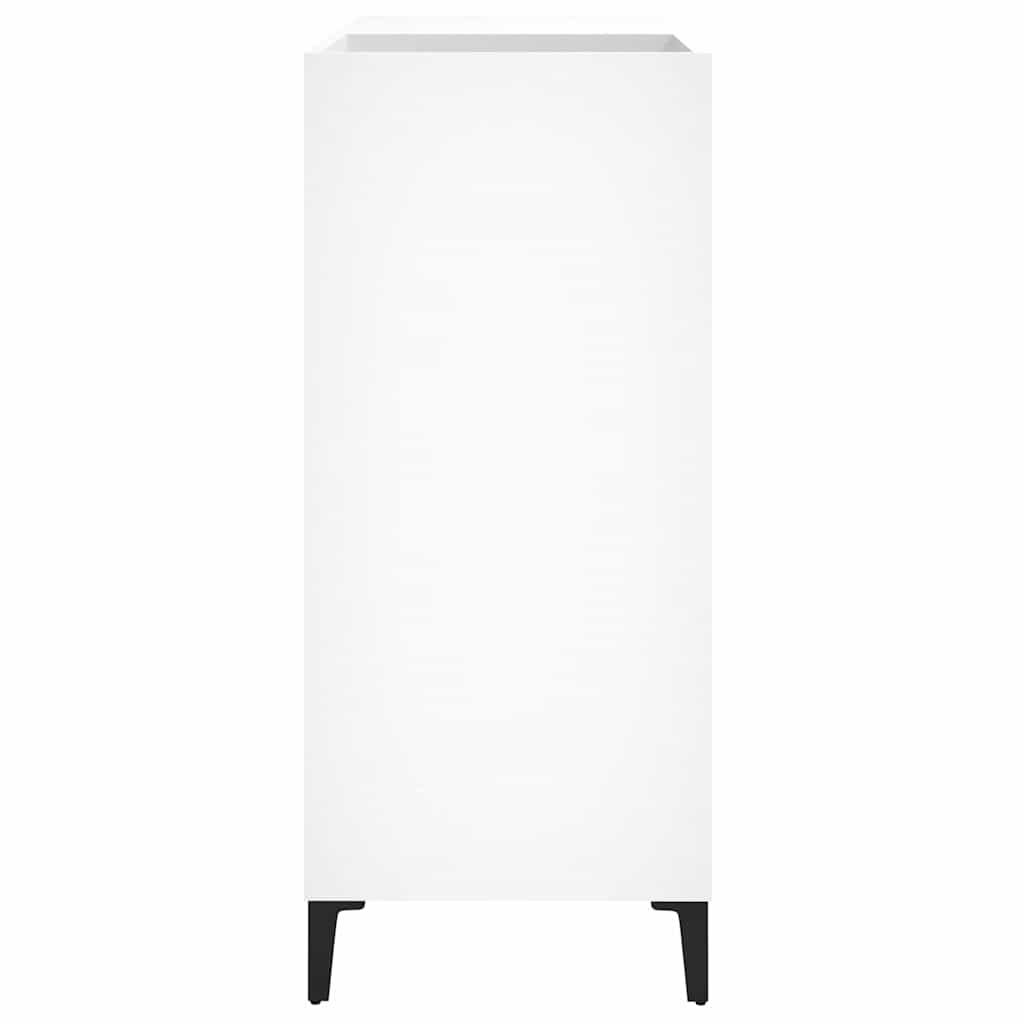 vidaXL Plattenschrank Weiß 84,5x38x89 cm Holzwerkstoff
