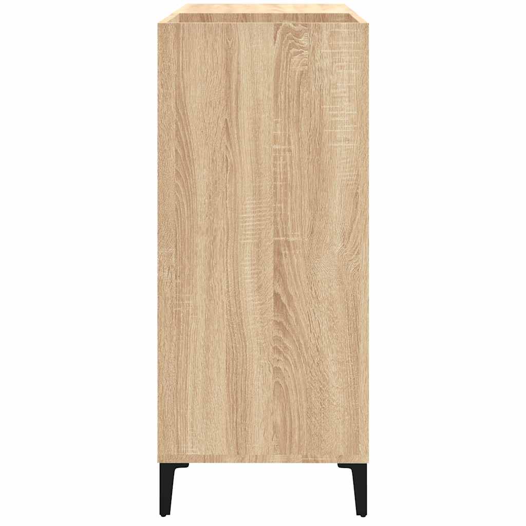 vidaXL Plattenschrank Sonoma-Eiche 84,5x38x89 cm Holzwerkstoff