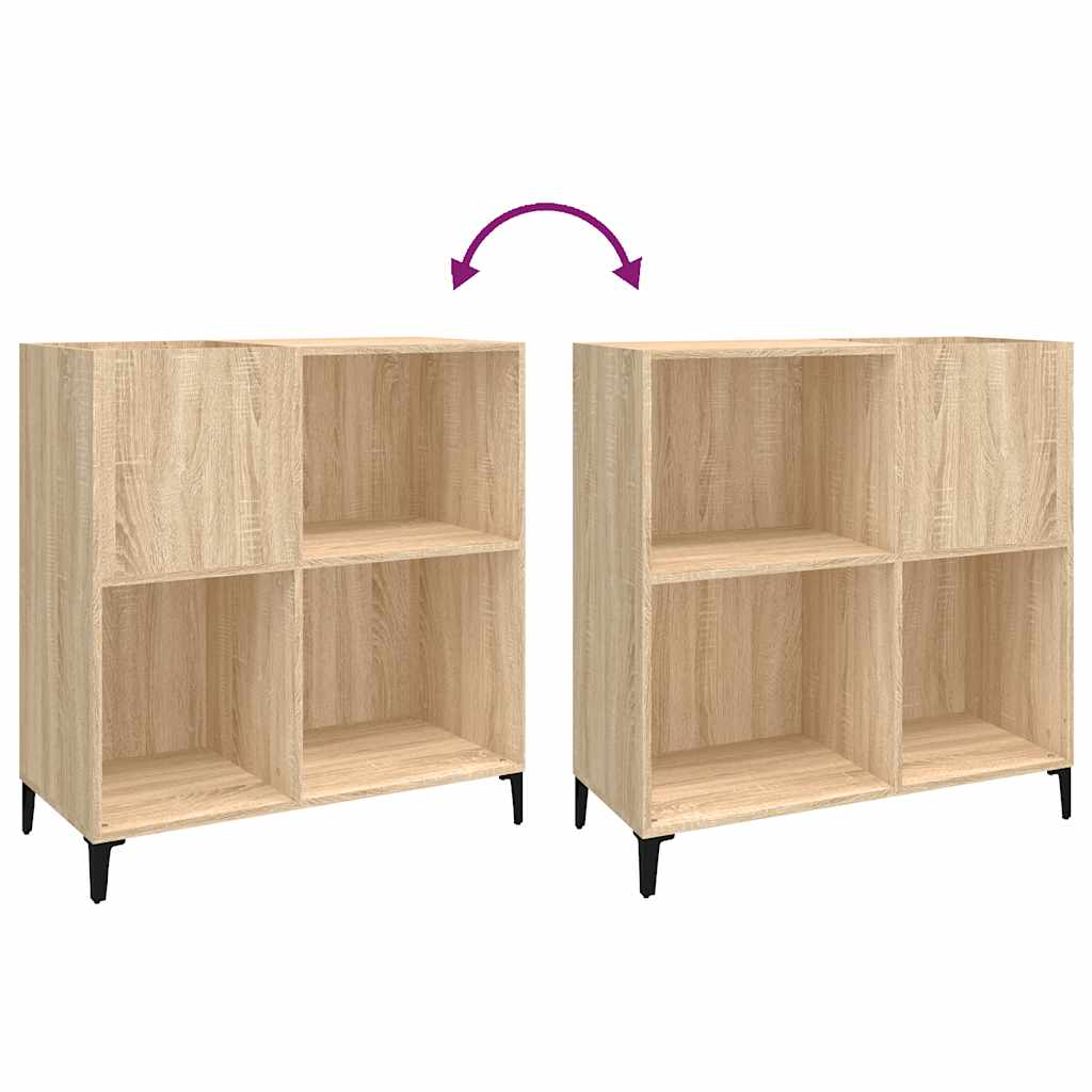 vidaXL Plattenschrank Sonoma-Eiche 84,5x38x89 cm Holzwerkstoff