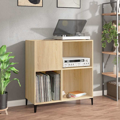 vidaXL Plattenschrank Sonoma-Eiche 84,5x38x89 cm Holzwerkstoff