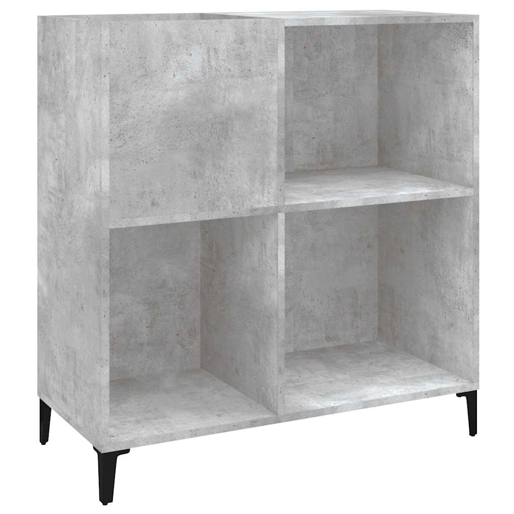 vidaXL Plattenschrank Betongrau 84,5x38x89 cm Holzwerkstoff
