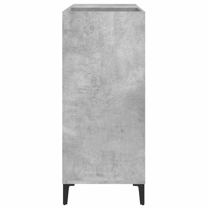 vidaXL Plattenschrank Betongrau 84,5x38x89 cm Holzwerkstoff