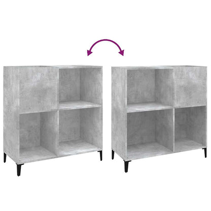 vidaXL Plattenschrank Betongrau 84,5x38x89 cm Holzwerkstoff