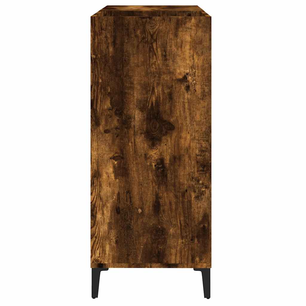 vidaXL Plattenschrank Räuchereiche 84,5x38x89 cm Holzwerkstoff
