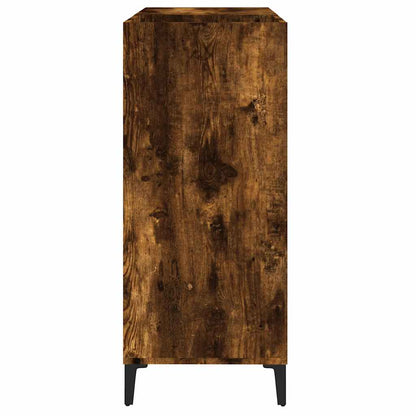 vidaXL Plattenschrank Räuchereiche 84,5x38x89 cm Holzwerkstoff