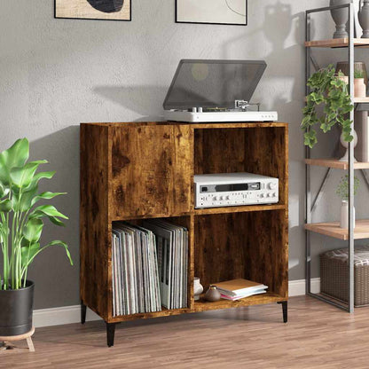 vidaXL Plattenschrank Räuchereiche 84,5x38x89 cm Holzwerkstoff
