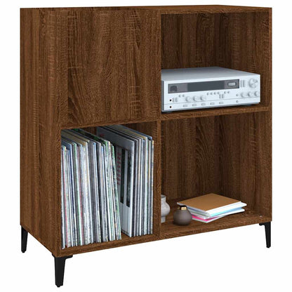 vidaXL Plattenschrank Braun Eichen-Optik 84,5x38x89 cm Holzwerkstoff