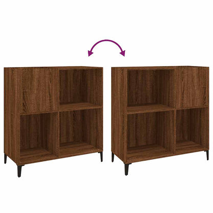 vidaXL Plattenschrank Braun Eichen-Optik 84,5x38x89 cm Holzwerkstoff
