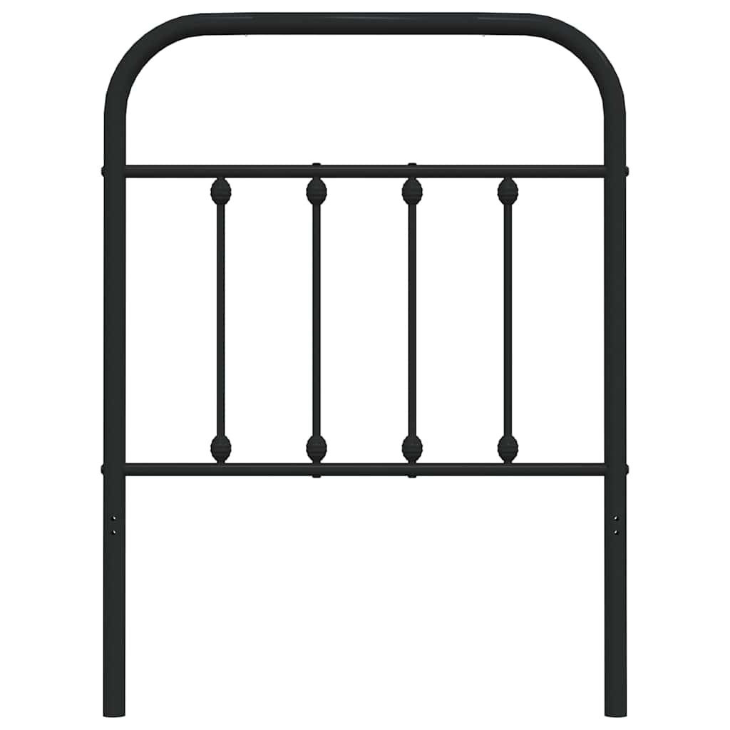 vidaXL Ersatz-Kopfteil Metall Schwarz 75 cm