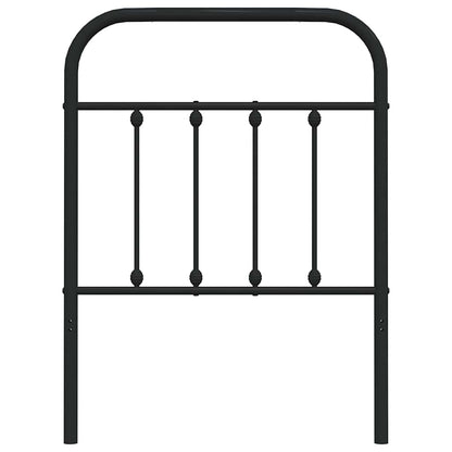 vidaXL Ersatz-Kopfteil Metall Schwarz 75 cm