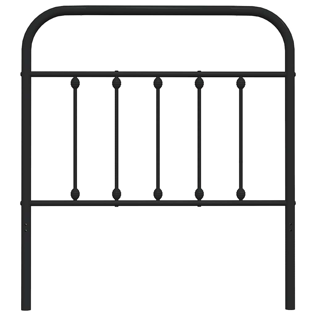 vidaXL Ersatz-Kopfteil Metall Schwarz 80 cm