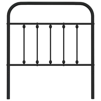 vidaXL Ersatz-Kopfteil Metall Schwarz 80 cm