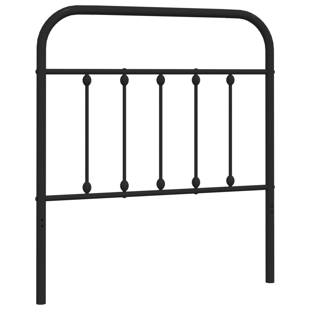 vidaXL Ersatz-Kopfteil Metall Schwarz 90 cm