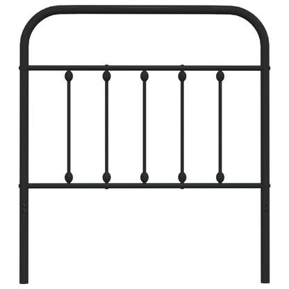 vidaXL Ersatz-Kopfteil Metall Schwarz 90 cm