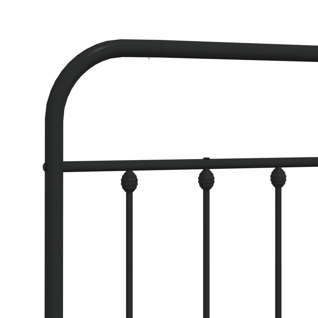 vidaXL Ersatz-Kopfteil Metall Schwarz 90 cm