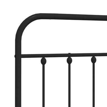 vidaXL Ersatz-Kopfteil Metall Schwarz 90 cm