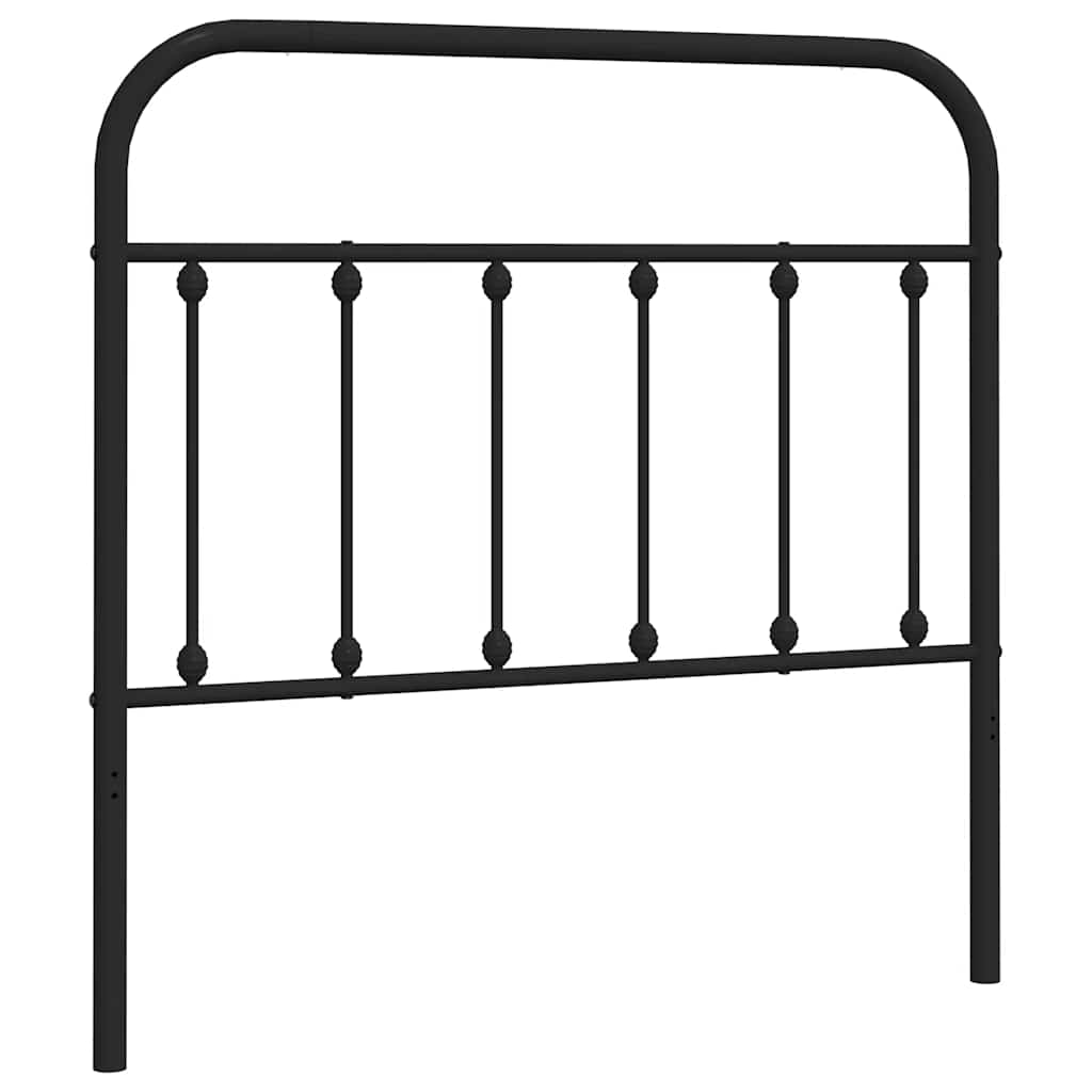 vidaXL Ersatz-Kopfteil Metall Schwarz 100 cm