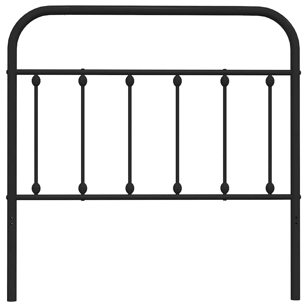 vidaXL Ersatz-Kopfteil Metall Schwarz 100 cm