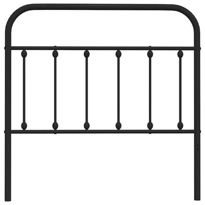vidaXL Ersatz-Kopfteil Metall Schwarz 100 cm