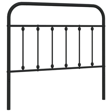 vidaXL Ersatz-Kopfteil Metall Schwarz 107 cm