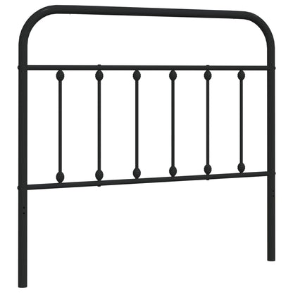 vidaXL Ersatz-Kopfteil Metall Schwarz 107 cm