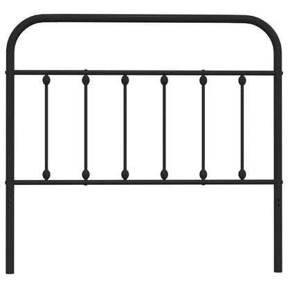 vidaXL Ersatz-Kopfteil Metall Schwarz 107 cm
