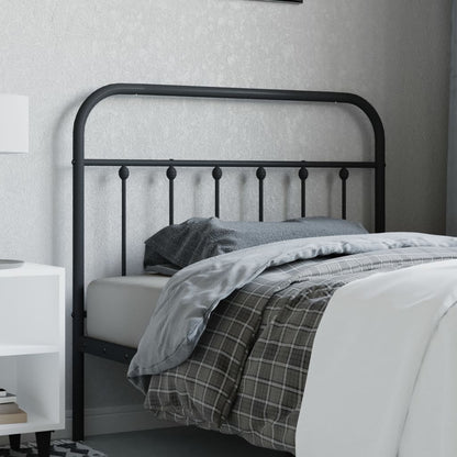 vidaXL Ersatz-Kopfteil Metall Schwarz 107 cm