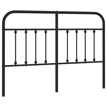 vidaXL Ersatz-Kopfteil Metall Schwarz 150 cm