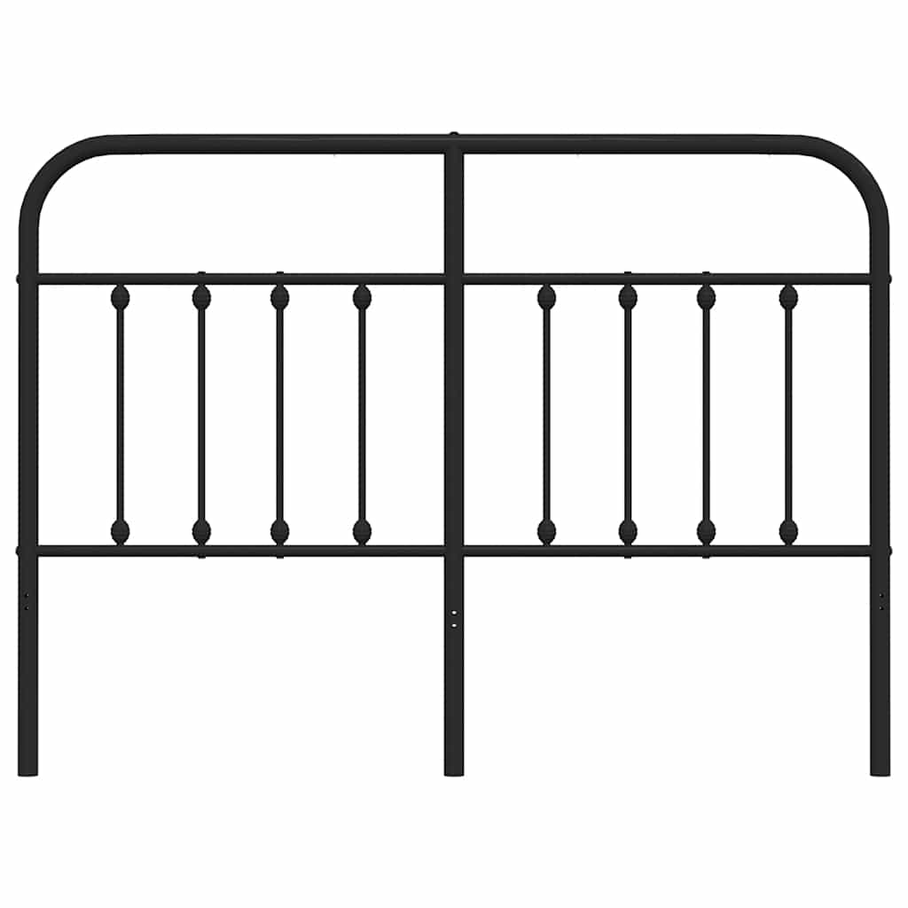 vidaXL Ersatz-Kopfteil Metall Schwarz 150 cm