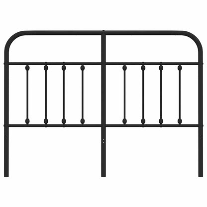 vidaXL Ersatz-Kopfteil Metall Schwarz 150 cm