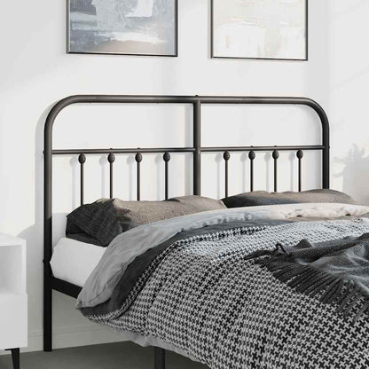 vidaXL Ersatz-Kopfteil Metall Schwarz 150 cm