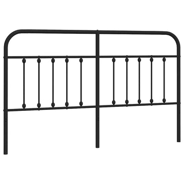 vidaXL Ersatz-Kopfteil Metall Schwarz 180 cm