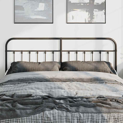vidaXL Ersatz-Kopfteil Metall Schwarz 180 cm